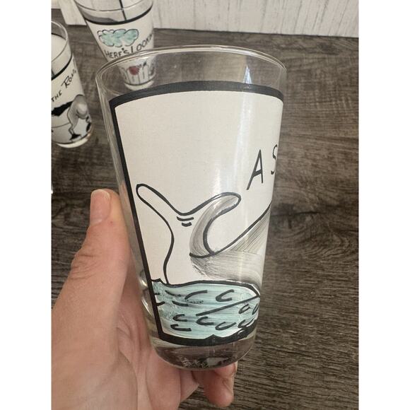 Vintage MCM Anchor Hocking Roving Eye Glasses Googly Here’s Looking At You RARE - Picture 12 of 13